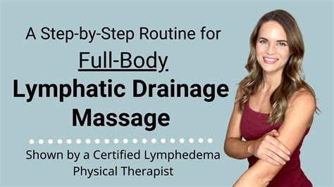 lymphatic massage youtube|lymphatic massage full body.